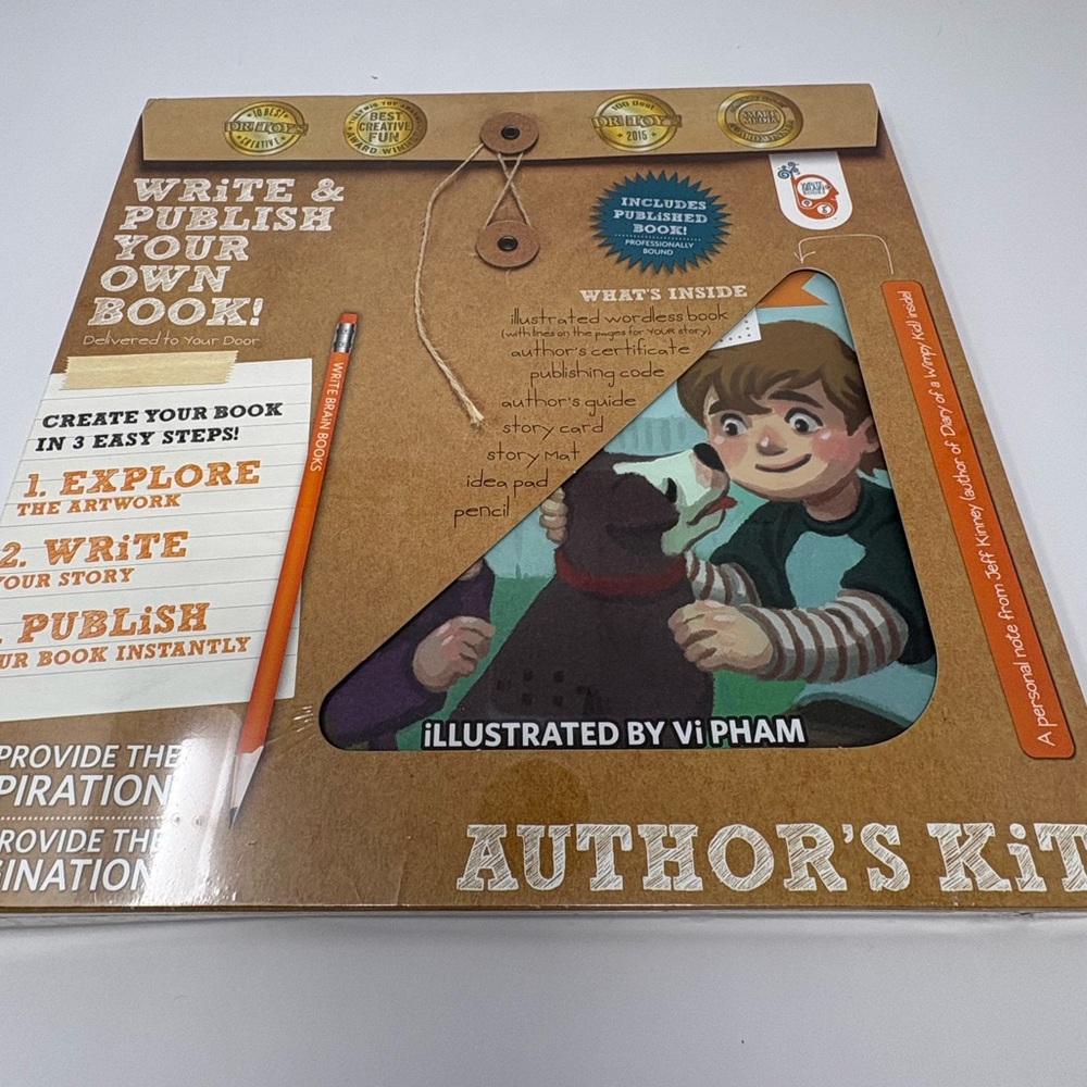WRITE BRAIN: Author's Kit. Write and Publish Your Own Book. NEW/Sealed.